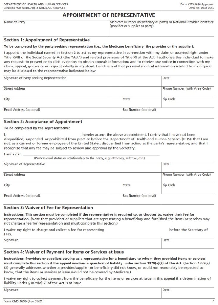 cms-1696-appointment-of-representative-cms-forms