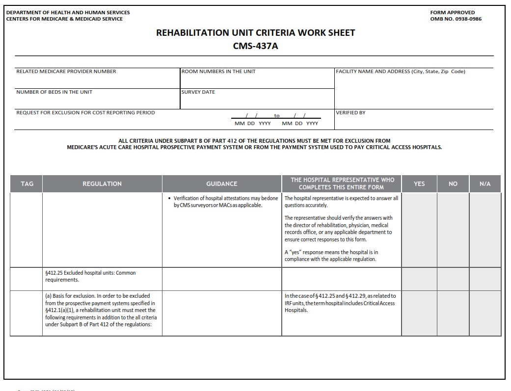 CMS 437A - Page 1