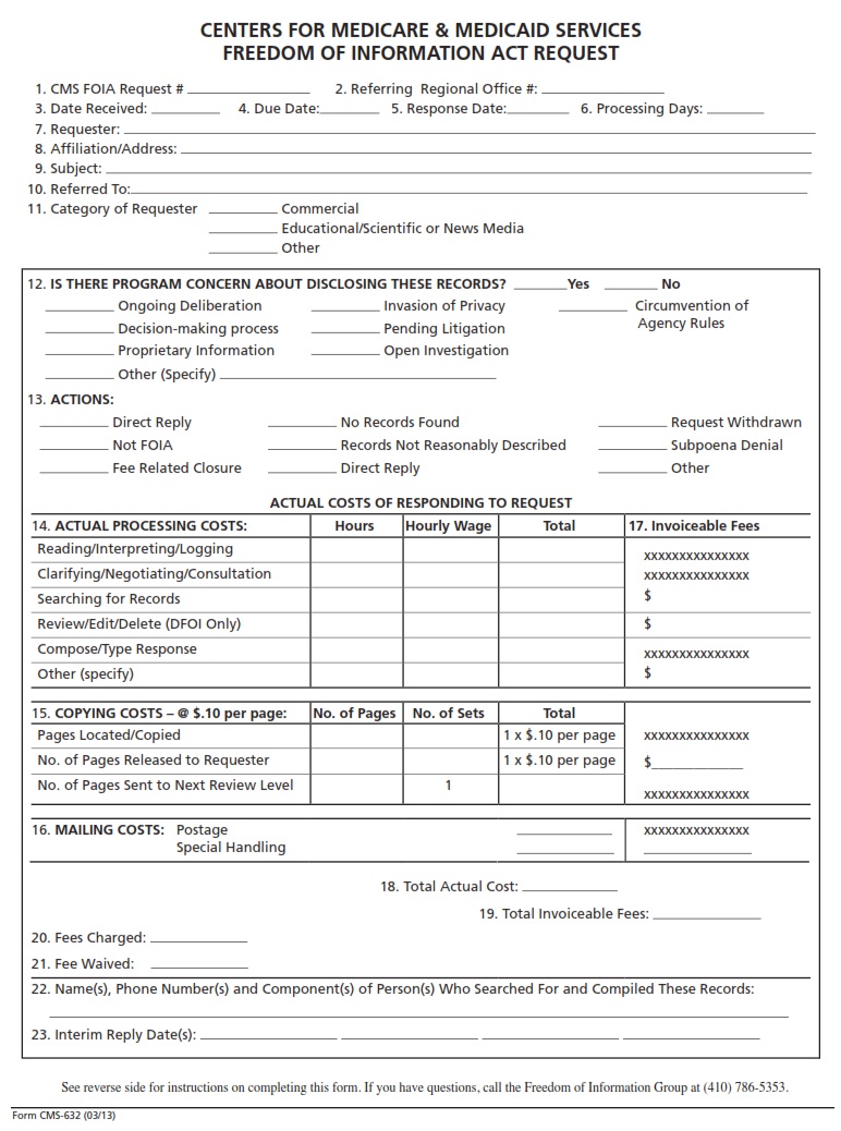 CMS 632FOI