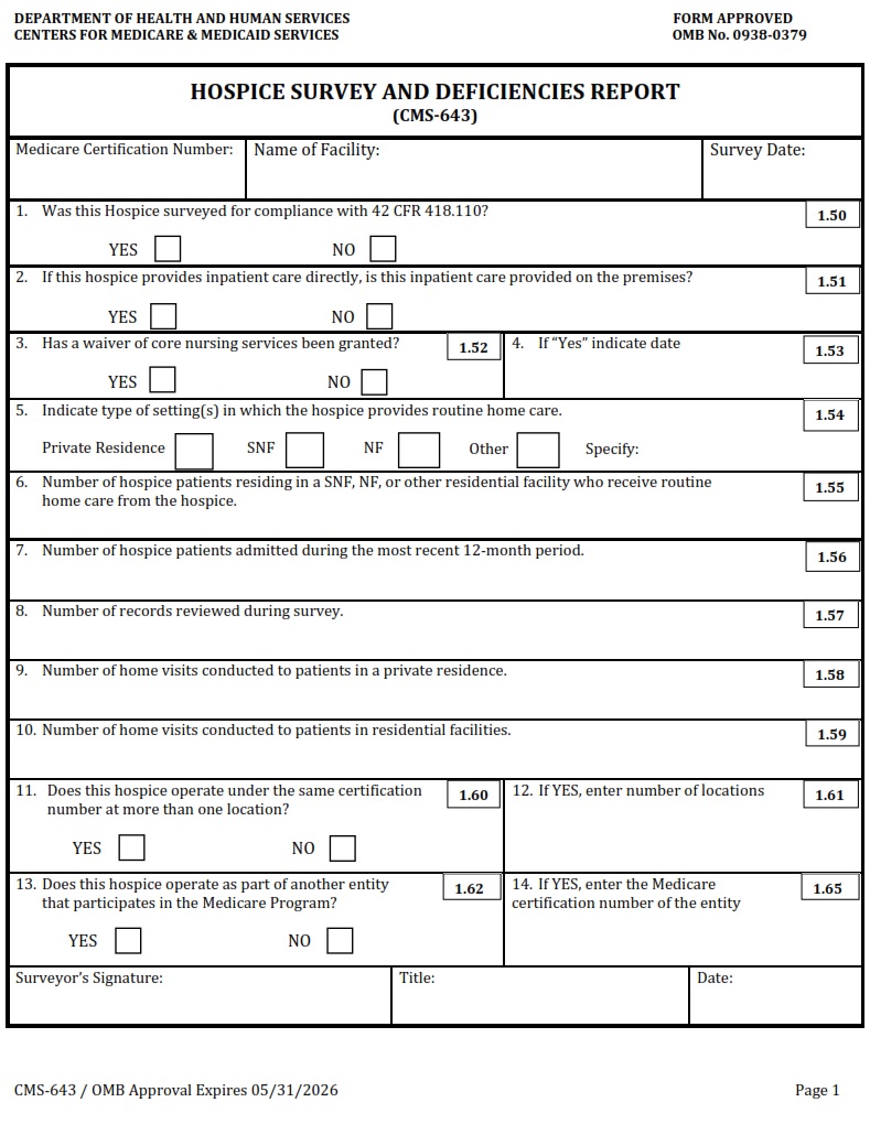 CMS 643 - Page 1