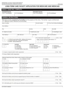 CMS 671 – LTC Facility Application for Medicare/Medicaid | CMS Forms