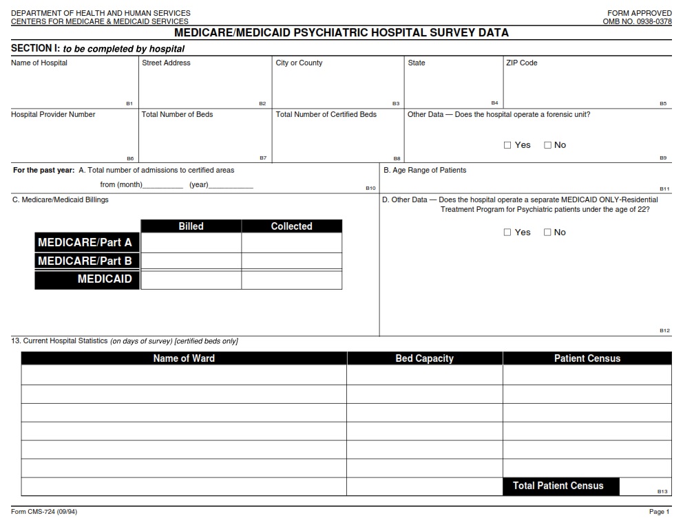 CMS 724 - Page 1