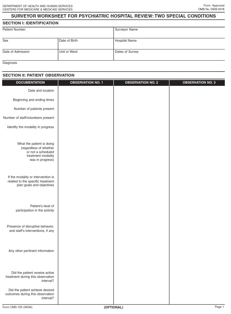 CMS 725 - Page 1