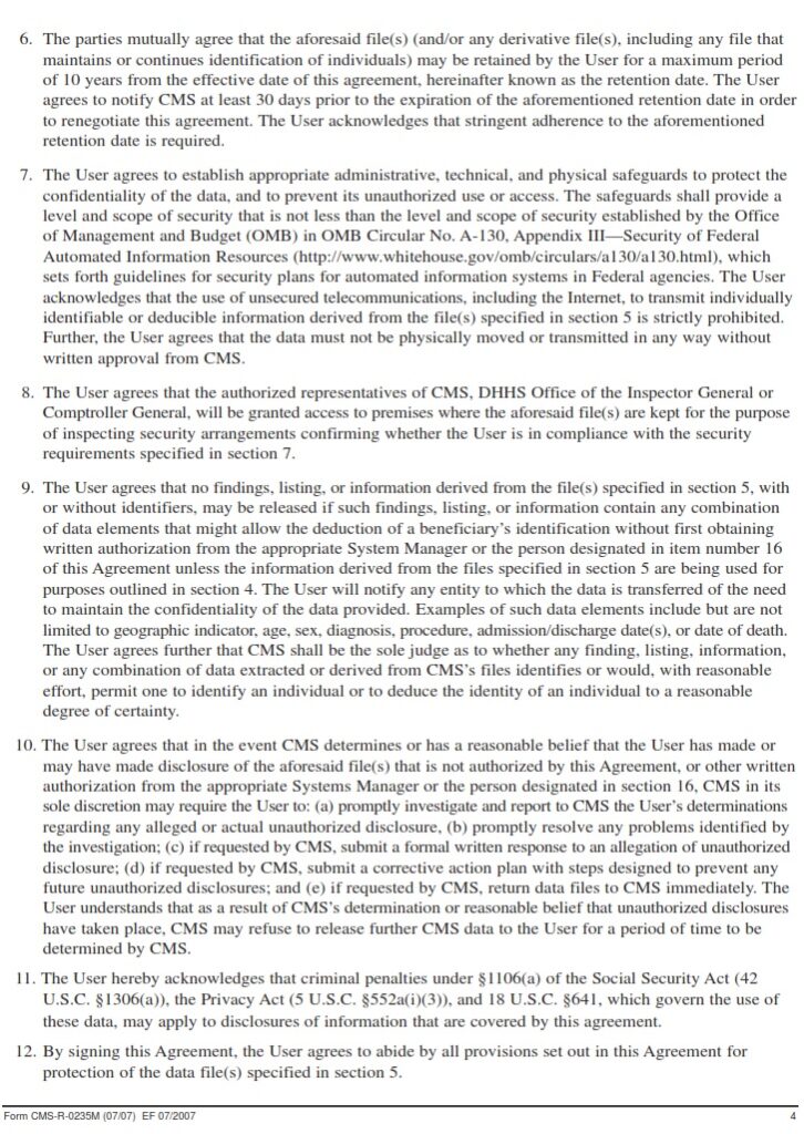 CMS R-0235M – Medicaid Agency Data Use Agreement | CMS Forms